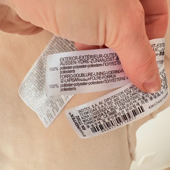 Zara Double Faced Sherpa Teddy Soft Jacket Ecru White BLOGGER FAV Size XS - Picture 10 of 10